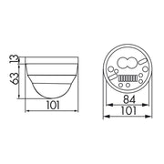 BEG Brück Electronic - Bewegungsmelder/Präsenzmelder komplett Präsenzmelder PD4-M-1C-K-PS-AP