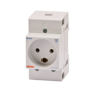 Gewiss - Steckdose Reiheneinbau Steckdose dänisch 2,5TE GW96526 2P+T 16A DIN STD DK