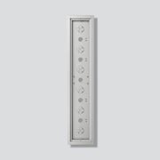 Siedle&Söhne - Montageelement für Türstation Gehäuse-Aufputz GA 612-6/1-01 SM Silber-Metallic