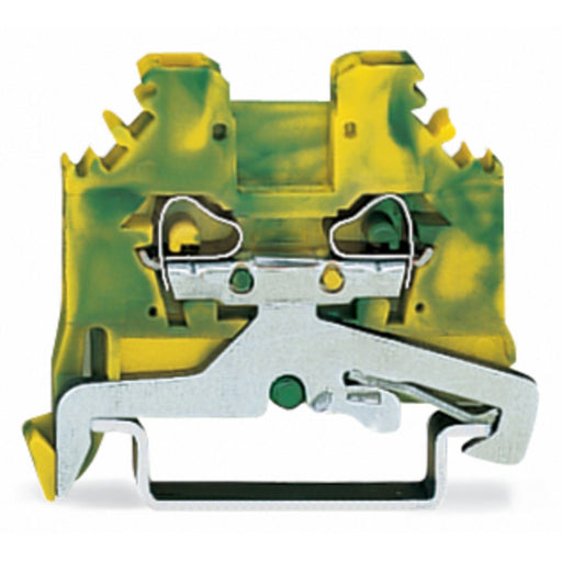 WAGO - Schutzleiter-Reihenklemme Schutzleiterklemme 280-107 0,08-2,5mmq gn/gelb
