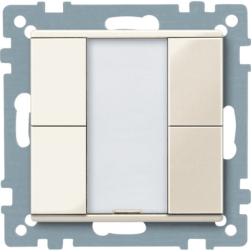 Schneider Electric - Bussystem-Tastsensor Taster 2fach plus MTN617244 weiß glänzend