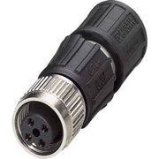 Phoenix Contact - Rundsteckverbinder, feldkonfektionierbar (Industriesteckverbinder) Sensor-Aktor-Stecker SACCM12FS-4QO-0,34-M 4p.,M12-Buchse ger