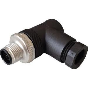 Ipf Electronic - Rundsteckverbinder, feldkonfektionierbar (Industriesteckverbinder) Kabelstecker, abgewinkelt, VK003L26 Selbstkonfektionierb