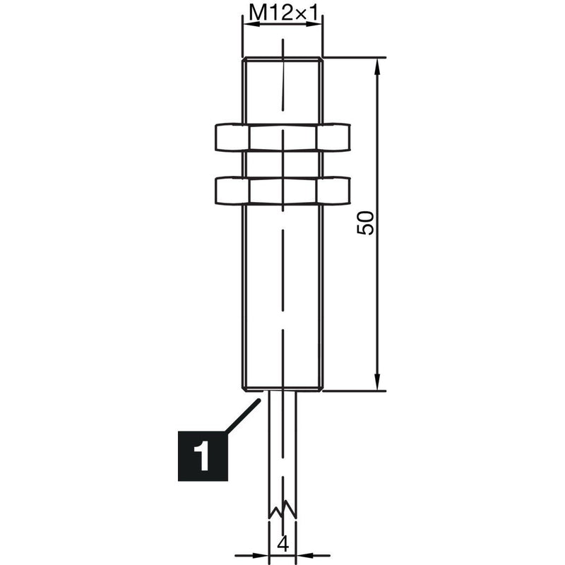 Di-soric - Induktiver Näherungsschalter Induktiver Näherungssensor INS-M12-B04NS-2C 4mm, bündig