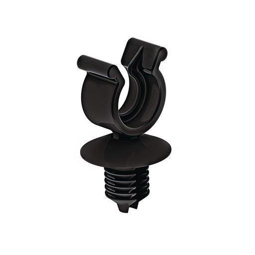 HellermannTyton - Befestigungsklammer Wellrohrhalter 151-14313(500) 18,6x8 mm, schwarz − 500 Stück