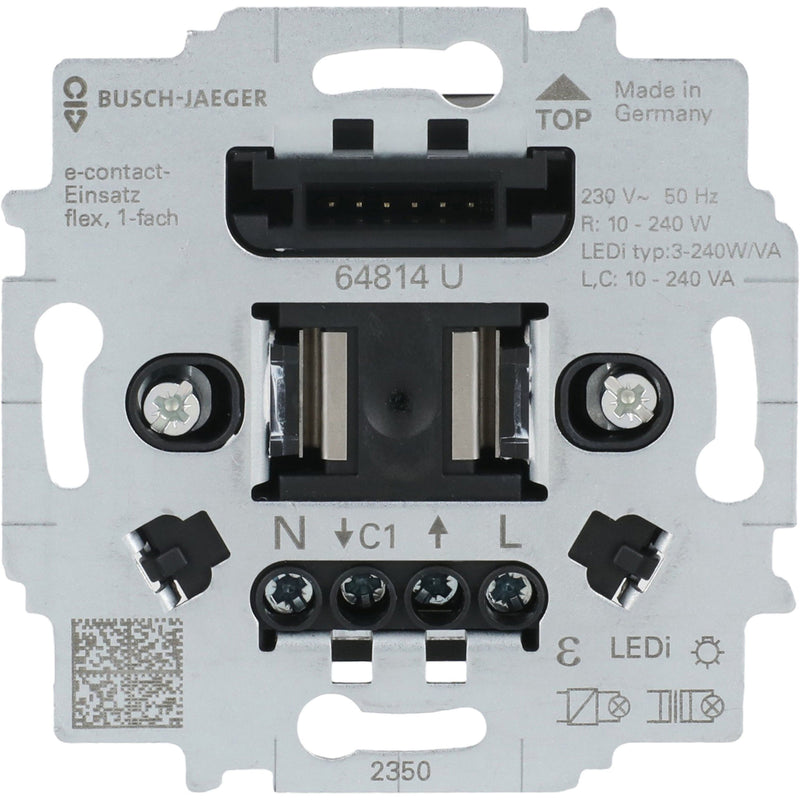 Busch-Jaeger - Elektronischer Schalter E-Contact-Einsatz 64814 U 1-fach