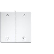 Eltako - Abdeckung/Bedienelement für Installationsschalterprogramme Doppelwippe lasergraviert DW-FT55-rw+2P f.55x55mm rws
