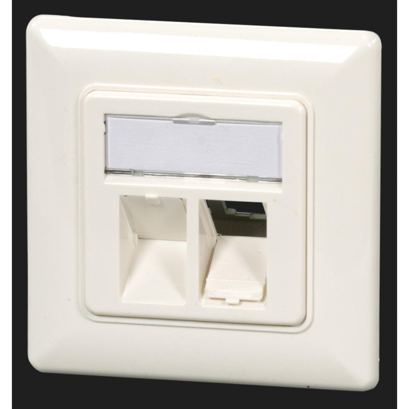 EFB-Elektronik - Einsatz/Abdeckung für Kommunikationstechnik Rahmenset für Keystone ET-25085V3 2 Port
