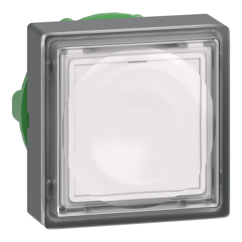 Schneider Electric - Frontelement für Drucktaster Leuchttaster ZB5CW313 fl, quadr. f.LED ws