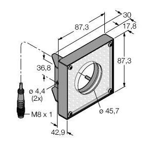 Turck - Lichttechnisches Zubehör/Ersatzteile für Leuchten Ringleuchte LEDIR80X80M Bildverarbeitung