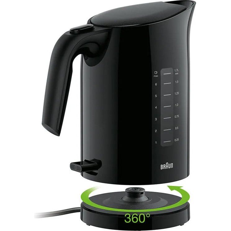 Braun - Wasserkocher WK 3100 BK sw PurEase