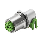 Weidmüller - Rundsteckverbinder, Einbau (PCB) Stecker IE-PCB-M12X-S-90 1-teilig, M12 − 10 Stück