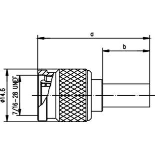 Telegärtner - Koax-Steckverbinder TNC-Kabelstecker cr Basic 100023746 G1, YR 23092 BELDEN − 5 Stück