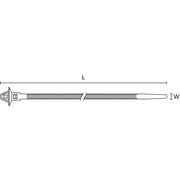 HellermannTyton - Kabelbinder Befestigungsbinder 126-00065(500) 163x4,6 mm − 500 Stück