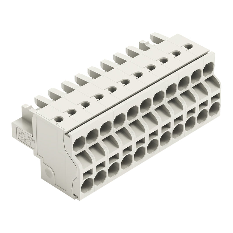 WAGO - Kabelsteckverbinder für Leiterplattensteckverbinder 2-Leiter-Federleiste 721-2111/026-000 CAGECLAMP,2,5mm²,lgr − 25 Stück