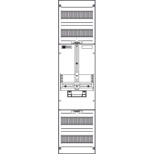 ABN - Zählerfeld Wandlerzählerfeld ZM17X087N Universell 1ZP