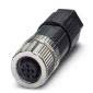 Phoenix Contact - Rundsteckverbinder, feldkonfektionierbar (Industriesteckverbinder) Steckverbinder SACC-M12FS-4PL M