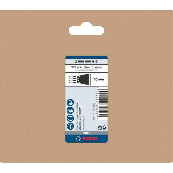 Bosch - Schaber PRO SDS max Bodenschaber 2608690613 Ersatzset, 152 mm