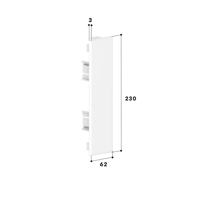 GGK - Endstück für Geräteeinbaukanal FB-Endplatte 60x230 alp 14113 − 10 Stück