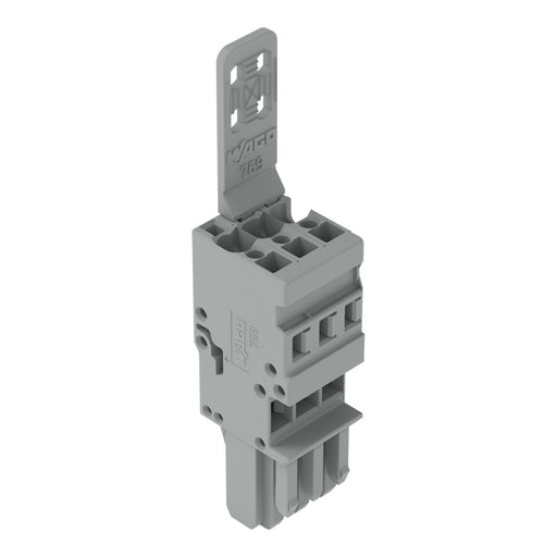 WAGO - Ein- und mehrpolige Klemmenleiste 1-Leiter-Federleiste 769-103/142-000 CAGECLAMP,4mm²,gr − 25 Stück