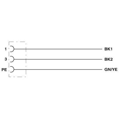 Phoenix Contact - Rundsteckverbinder, feldkonfektionierbar (Industriesteckverbinder) Einbausteckverbinder SACC-E-M12FS#1411654 − 1 Stück
