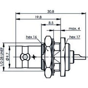 Telegärtner - Koax-Steckverbinder BNC-Einbaubuchse 100023407 50Ohm
