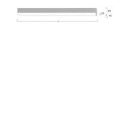 Lightnet - Decken-/Wandleuchte LED-Anbauleuchte LAXFEL-840H-L1182 4000K, silber