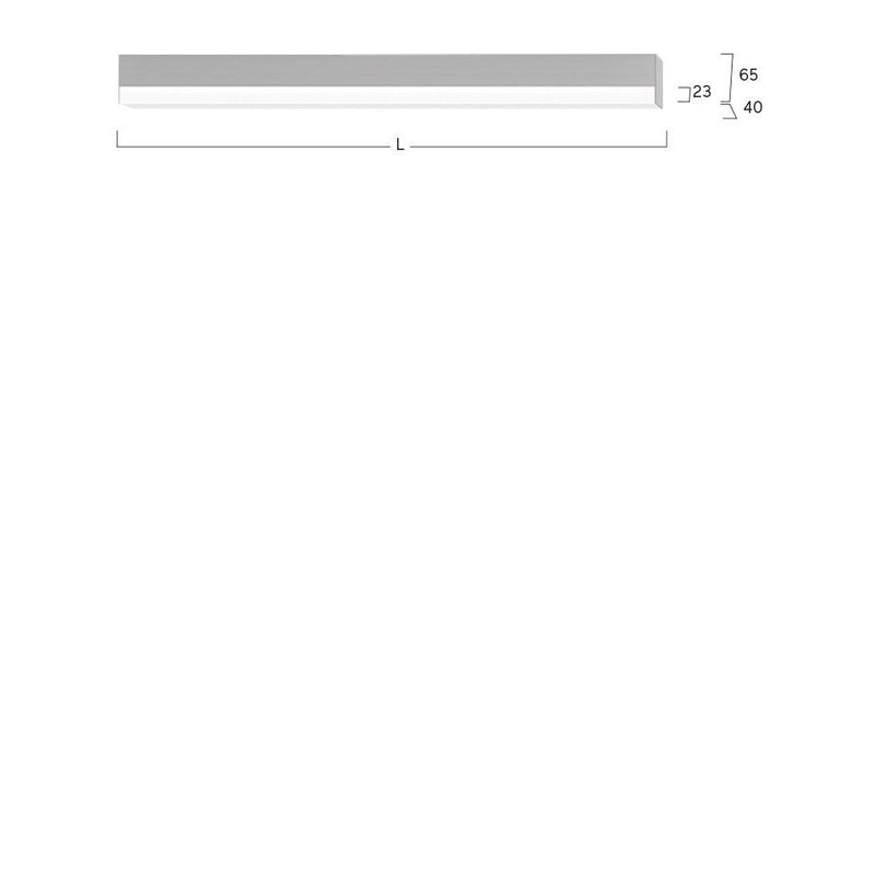 Lightnet - Decken-/Wandleuchte LED-Anbauleuchte LAXFEL-840H-L1182 4000K, silber
