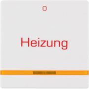 Berker - Abdeckung/Bedienelement für Installationsschalterprogramme Wippe mit Linse 16216009 Heizung pws/samt