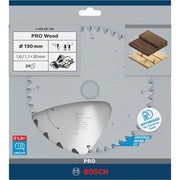 Bosch - Kreissägeblatt PRO Wood cordless 2608837708 Kreissägeblatt 190 x