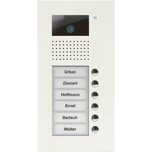 TCS Tür Control - Türstation für Türkommunikation Video color Außenstation V AVU14060-0019 PUK 6 Tasten 1-spalt