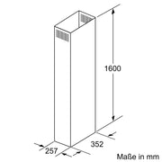 Siemens - Zubehör/Ersatzteile für Dunstabzugshauben Kaminverlängerung LZ12385 1600mm