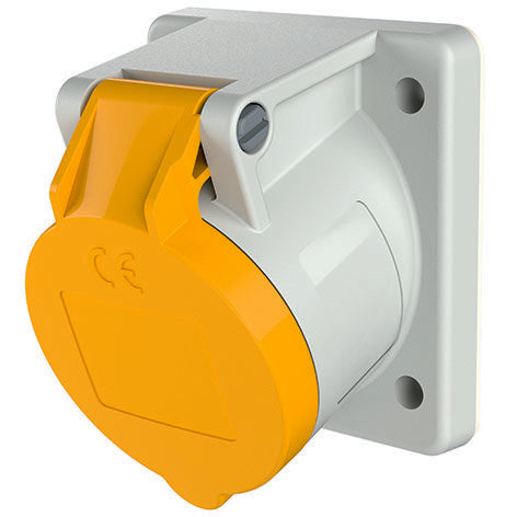 Mennekes - CEE-Anbausteckdose (IEC 60309) Anbaudose 858 16A,3p,4h,110V,IP44
