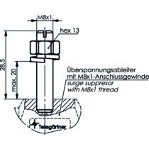 Telegärtner - Zubehör/Ersatzteile für Überspannungsschutz Energietechnik Befestigungssatz 100022641 f.Übersp.ableiter