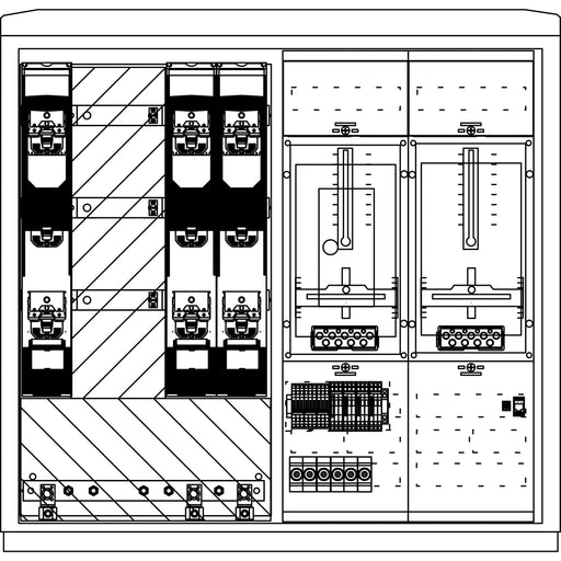 Elsta Mosdorfer - Zähler-Komplettschrank Wandlerschrank Freiluft WS824L.N4.C1201 WS A850-2 N4 L 400A