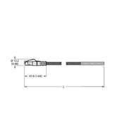 Turck - Rundsteckverbinder, feldkonfektionierbar (Industriesteckverbinder) Anschlussleitung RJ45S-4422-25M Industrial Ethernet
