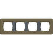 Gira - Abdeckrahmen 4fach 0214426 Umbra/Anthrazit
