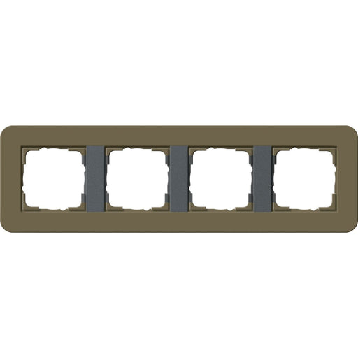 Gira - Abdeckrahmen 4fach 0214426 Umbra/Anthrazit