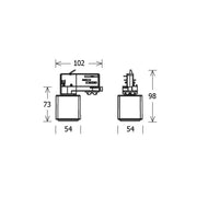LTS Licht&Leuchten - Elektrisches Zubehör/Ersatzteile für Leuchten Steckdosenadapter ST-ZSchutzk/4230V ws weiß
