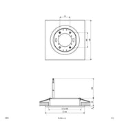 EVN Lichttechnik - Downlight/Strahler/Flutlicht Einbauleuchte 539 414 alu 1-flammig, starr
