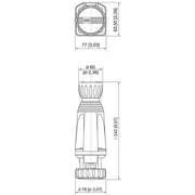 Stahl - Explosionsgeschützter CEE-Stecker/-Kupplung (IEC 60309) Kupplungsdose 8573/14-212 #243187 16 A hellgrau 12h