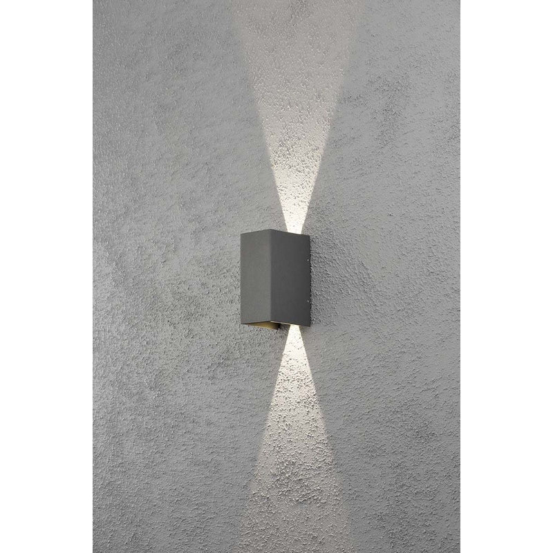 Gnosjö Konstsmide AL - Decken-/Wandleuchte LED-Wandleuchte anth/alu 7940-370 Lichtaustr.verstellb
