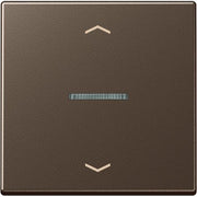 Jung - Abdeckung/Bedienelement für Installationsschalterprogramme Wippe Symbole Pfeile bel. A 590 KO5 P MO mokka