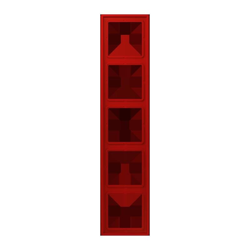Jung - Abdeckrahmen Rahmen 5-fach LC 985 227 rouge vermillon 31
