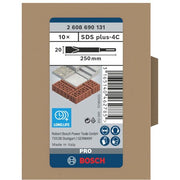 Bosch - Maschinenmeißel PRO SDS plus-4C 2608690131 Flachmeißelset 20 x