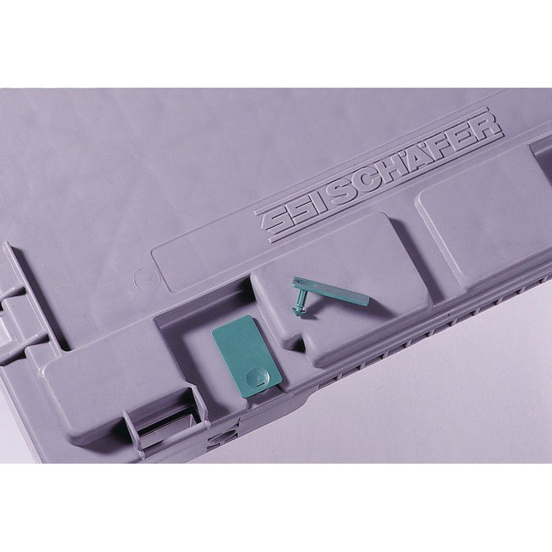 HellermannTyton - Kennzeichnungsmaterial Steckplombe CCBOX3 POM RD 500 5mm rot − 500 Stück