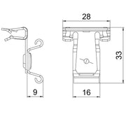 OBO Bettermann - Befestigungsklammer Trägerklammer SCCT 1,5-4 f.Kabelbin. bis 8mm − 50 Stück