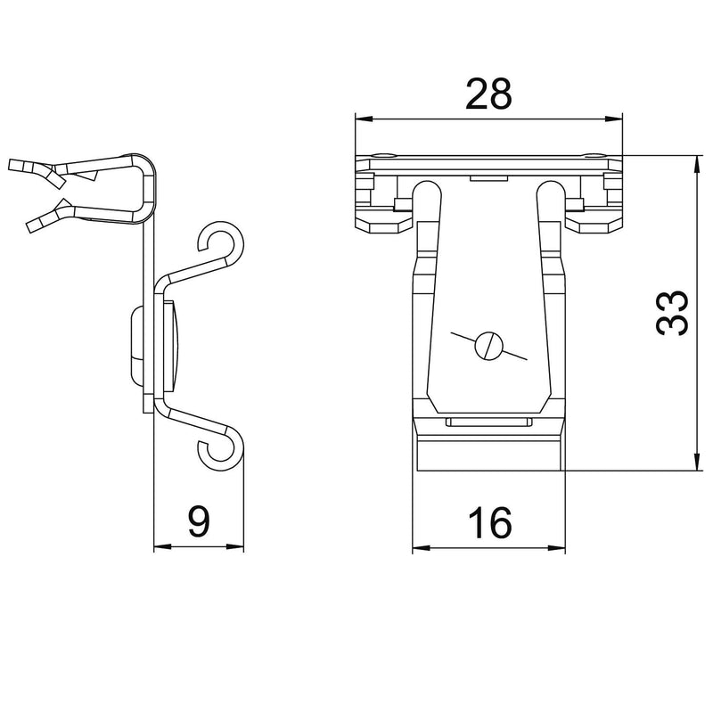 OBO Bettermann - Befestigungsklammer Trägerklammer SCCT 1,5-4 f.Kabelbin. bis 8mm − 50 Stück
