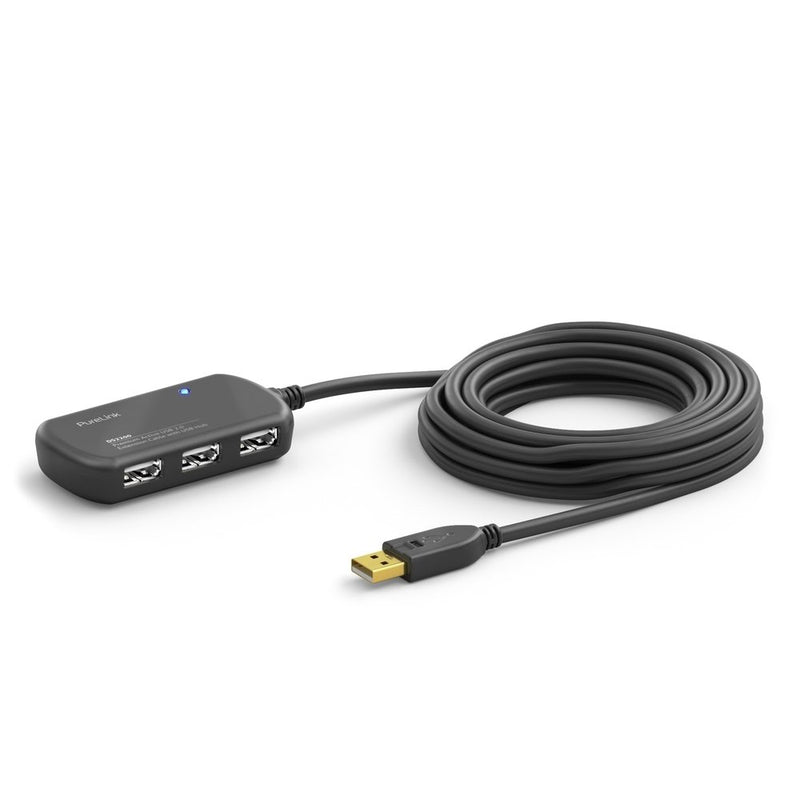 PureLink - PC-Kabel Aktiv Verlängerung 12m DS2200-120 USB 2.0,m.Hub