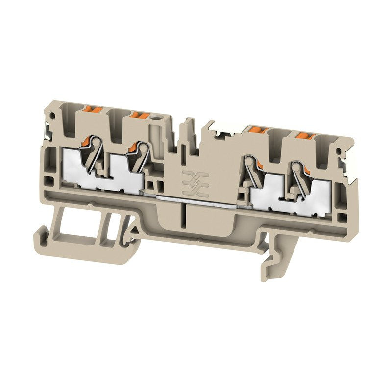 Weidmüller - Durchgangs-Reihenklemme Klemme A4C 2.5 DL PUSH IN, 2.5 mm² − 100 Stück